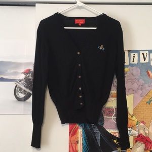 Vivienne Westwood Japan Red Label black cardigan